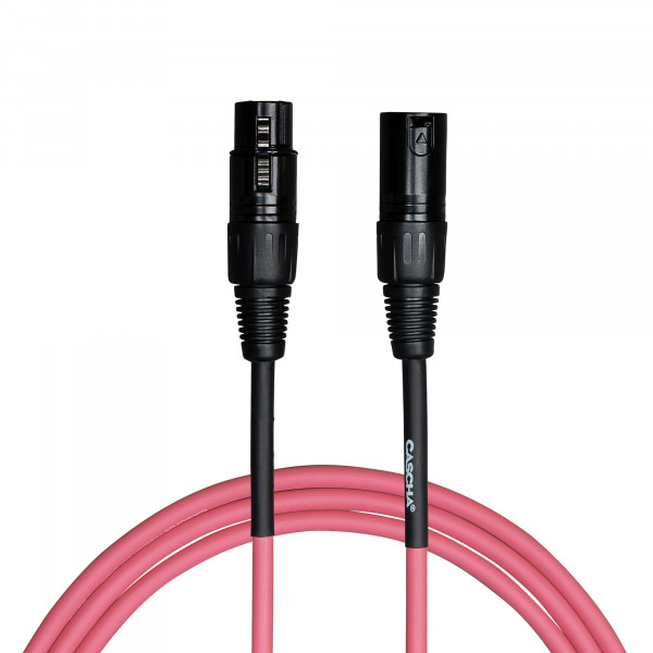 Cascha Standard Line Microphone Cable (XLR), Pink, 6 m